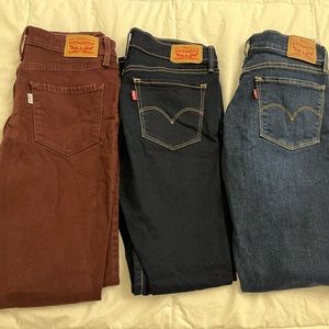 *selling as set* Levi’s 721 and 710 jeans